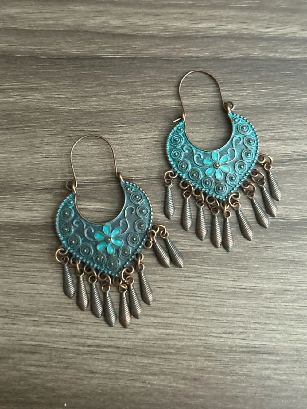 Boho hoop earrings Q1315